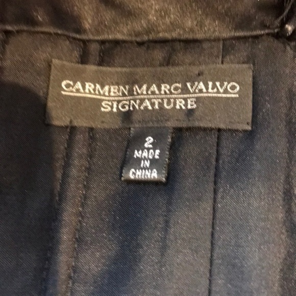 Carmen Marc Valvo Cocktail Dress sz 2 - Picture 3 of 4
